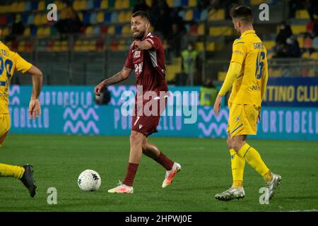 Frosinone, Italien. 23rd. Februar 2022. Jeremy Menez Reggina Porträt während Frosinone vs Reggina, Italienisches Fußballspiel der Serie B in Frosinone, Italien, Februar 23 2022 Quelle: Independent Photo Agency/Alamy Live News Stockfoto