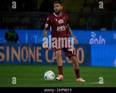 Frosinone, Italien. 23rd. Februar 2022. Jeremy Menez Reggina Porträt während Frosinone vs Reggina, Italienisches Fußballspiel der Serie B in Frosinone, Italien, Februar 23 2022 Quelle: Independent Photo Agency/Alamy Live News Stockfoto