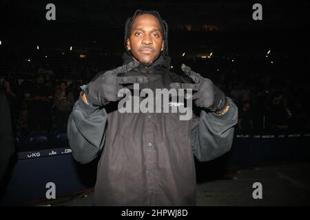 Miami, FL, USA. 22nd. Februar 2022. EXKLUSIVES Pusha T auf der Donda 2 Listening Party im LoanDepot Park in Miami, Florida am 22. Februar 2022. Quelle: Walik Goshorn/Media Punch/Alamy Live News Stockfoto