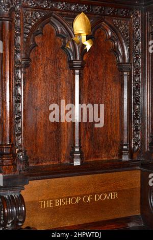 Kathedrale von Canterbury, Mutterkirche der anglikanischen Kirche, Sitz des Erzbischofs von Canterbury, Canterbury, Kent, England, Vereinigtes Königreich Stockfoto