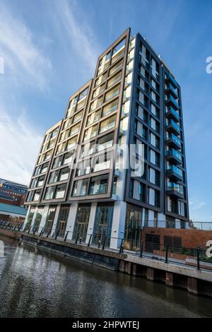 Die Verto Apartments Riverside in Reading, Antshire Stockfoto