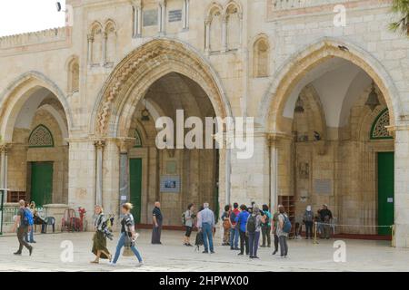 Kettentor, Tempelberg, Jerusalem, Israel Stockfoto