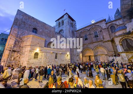 Die Grabeskirche, Jerusalem, Israel Stockfoto