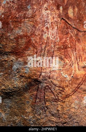 Felsmalerei Der Ureinwohner, Nordwestaustralien Stockfoto