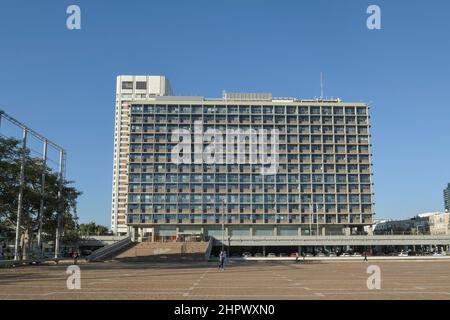 Rathaus, Izhak Rabin Square, Tel Aviv, Israel Stockfoto