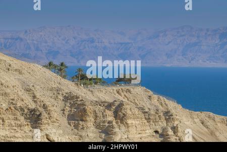 Aussichtspunkt in der Nähe der ein Gedi Field School, Totes Meer, Israel Stockfoto