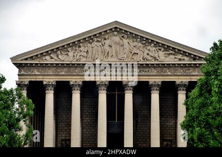 Altes Gebäude am Place de la Concorde, Paris, Frankreich, Europa Stockfoto