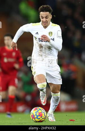 Liverpool, England, 23rd. Februar 2022. Rodrigo von Leeds United während des Spiels in der Premier League in Anfield, Liverpool. Bildnachweis sollte lauten: Darren Staples / Sportimage Stockfoto