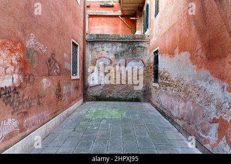 Blinde Straße, Sestiere Santa Croce, Venedig, Venetien, Italien, Europa Stockfoto