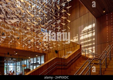 Im Polen Pavillon auf der Dubai EXPO 2020 in den Vereinigten Arabischen Emiraten. Stockfoto