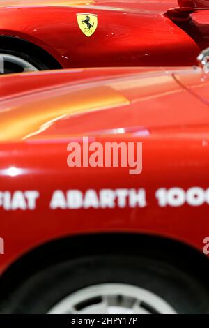 Ferrari Monza barchetta SP1, der exklusive Sportwagen, der mit dem Compasso d'Oro 2020 ausgezeichnet wurde, ADI Design Museum, Compasso d'Oro, Mailand, Lombardei, Italien, Stockfoto