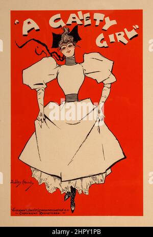 Maitres de l'affiche Vol 1 - Teller 04 - Dudley Hardy - A Gaiety Girl. 1896. Stockfoto