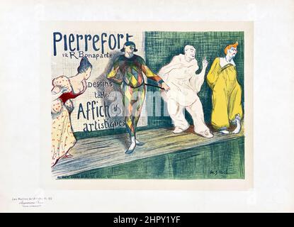 Maîtres de l'affiche Vol 3 - Plate 102 - Henri-Gabriel Ibels 1895 - Pierrefort, Affiches artistiques Stockfoto