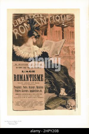 Maitres de l'affiche Band 1 - Platte 42 - Eugene Grasset - L'Age Romantik 1895 Stockfoto