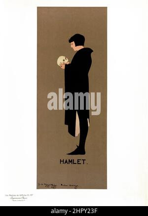 Maitres de l'affiche Band 3 - Platte 107 - Beggarstaffs - Hamlet. 1894. Stockfoto