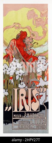 Maitres de l'affiche Band 4 - Platte 180 - Hohenstein - Iris, 1895 Stockfoto