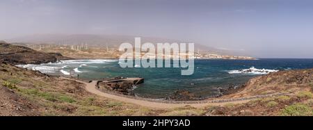 Playa Grande auf Teneriffa auf den Kanarischen Inseln Stockfoto