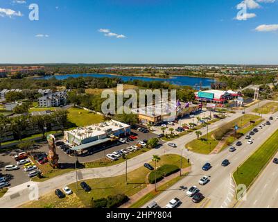 Kissimmee Orlando, FL, USA - 20. Februar 2022: Luftaufnahme Magic Castle Gift Shop Stockfoto