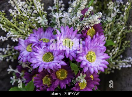 Blumensträuße von abwechslungsreichen Blumen Feier und Veranstaltung, Natur Stockfoto