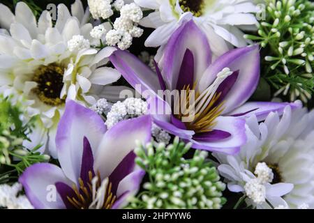 Blumensträuße von abwechslungsreichen Blumen Feier und Veranstaltung, Natur Stockfoto