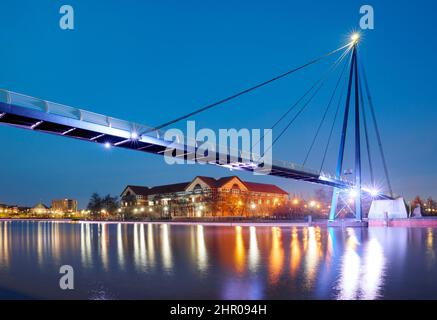 Teesquay Millennium Footbridge, Stockton on Tees Stockfoto