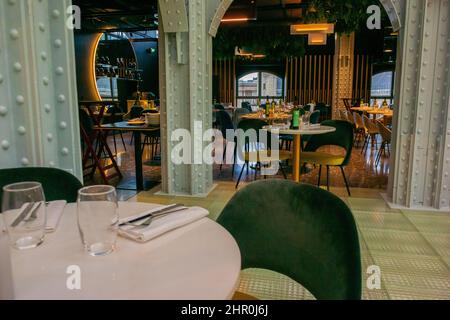 Paris, Frankreich, französisches Kaufhaus La Samaritaine, innen, französisches Restaurant Stockfoto