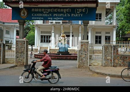 Kambodschanische Volkspartei, Pokambore Ave, Siem Reap, Königreich Kambodscha, Südostasien Stockfoto