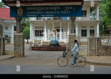 Kambodschanische Volkspartei, Pokambore Ave, Siem Reap, Königreich Kambodscha, Südostasien Stockfoto