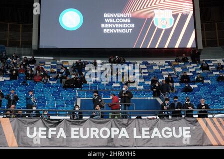 Neapel, Kampanien, Italien. 24th. Februar 2022. Während des Europa League Football Spiels SSC Napoli gegen FC Barcelona am 24. Februar 2022 im Diego Armando Maradona Stadion in Neapel.in Bild: (Bild: © Fabio Sasso/ZUMA Press Wire) Stockfoto