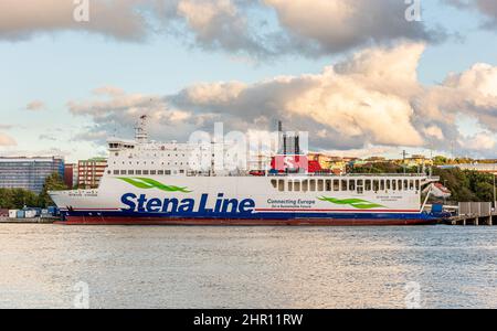 Göteborg, Schweden - 24 2020. August: RO-RO Fähre Stena Vinga im Hafen von Göteborg. Stockfoto