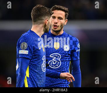 22. Februar 2022 - Chelsea gegen Lille - Stamford Bridge - Champions League Chelseas Saul während des Champions-League-Spiels gegen Lille Bildnachweis : © Mark Pain / Alamy Live News Stockfoto