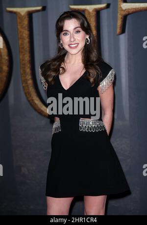 London, Großbritannien. 24.. Februar 2022. Joanne Thompson nimmt an der Premiere der sechsten Staffel von Outlander in der Royal Festival Hall, London, Teil. Quelle: Doug Peters/Alamy Live News Stockfoto