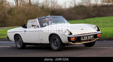 1976 weiß Jensen Healey Stockfoto