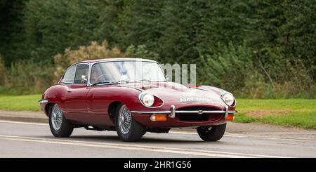 Jaguar Oldtimer Typ 1969 E Stockfoto