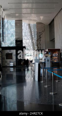 In der Sathorn Square Lobby Chong Nonsi North Sathon Road, Silom, Bang Rak, Bangkok Thailand Financial und Central Business Districts Stockfoto