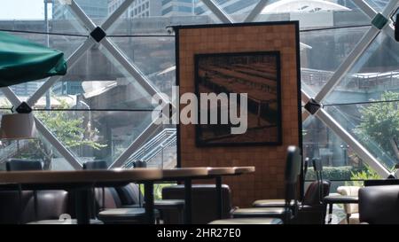 In der Sathorn Square Lobby Chong Nonsi North Sathon Road, Silom, Bang Rak, Bangkok Thailand Financial und Central Business Districts Stockfoto