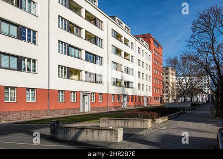 Atlantic Garden City Komplex. 50-Gebäude erschwingliche Wohnanlage gebaut im Jahr 1920s von Verleger Karl Wolffsohn & Architekt Rudolf Fränkel, Berlin Stockfoto