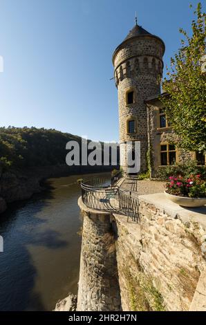 Europa, Frankreich, Château de la Roche, Département de la Loire, Auvergne Rhône Alpes Stockfoto