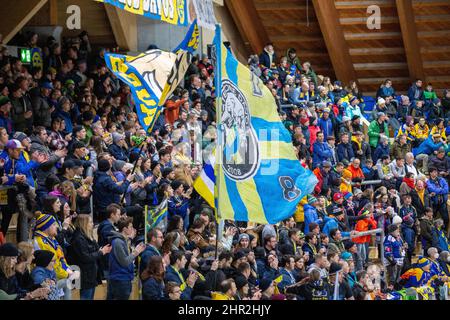 Impressionen von der Vaillant Arena beim Heimspiel des HC Davos gegen Servette Genf Stockfoto