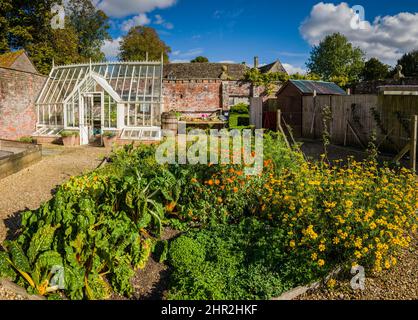 Avebury Manor Gardens, Wiltshire, Großbritannien. Stockfoto