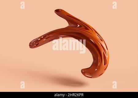 Abstrakte Geometrie 3D Hintergrund. 3D Rendern Stockfoto