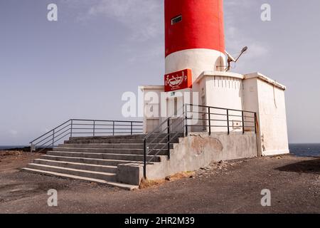 Leuchtturm Faro de Abona, Teneriffa, Kanarische Inseln Stockfoto