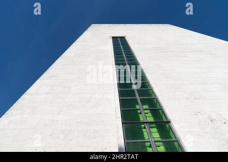 Niederlande, Limburg, Margraten, februar 12 2022: Der Memorial Tower auf dem amerikanischen Friedhof und Memorial in Margraten, Niederlande Stockfoto