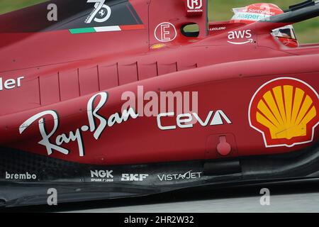 25.. Februar 2022, Circuit de Catalunya, Barcelona, Formel 1 Testfahrten 2022 in Barcelona, auf dem Bild Charles Leclerc (MCO), Scuderia Ferrari Stockfoto