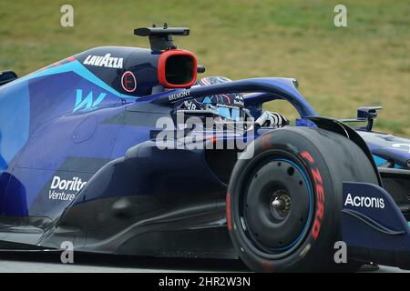 25.. Februar 2022, Circuit de Catalunya, Barcelona, Formel 1 Testfahrten 2022 in Barcelona, im Bild Alexander Albon (GBR), Williams Racing Stockfoto
