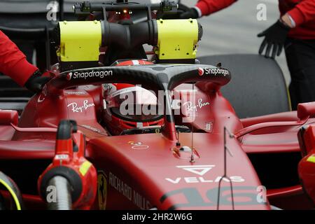 25.. Februar 2022, Circuit de Catalunya, Barcelona, Formel 1 Testfahrten 2022 in Barcelona, auf dem Bild Charles Leclerc (MCO), Scuderia Ferrari Stockfoto