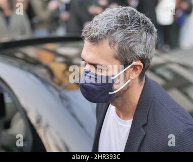 Luca Argentero nach der Emporio Armani Fashion Show während der Milano Fashion Week Frauen Herbst/Winter Kollektionen Stockfoto