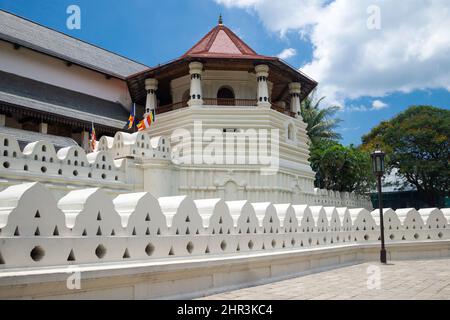 Der Octagon Tower am Sri Dalada Maligawa Tempel. Königspalast der Stadt Kandy. Sri Lanka Stockfoto