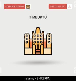 Einfaches Vektorsymbol Timbuktu. Stock Vektor