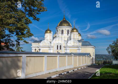 Kathedrale der Verklärung des Erlösers auf dem Gebiet des Nikitsky-Klosters, Kashira. Region Moskau, Russland Stockfoto